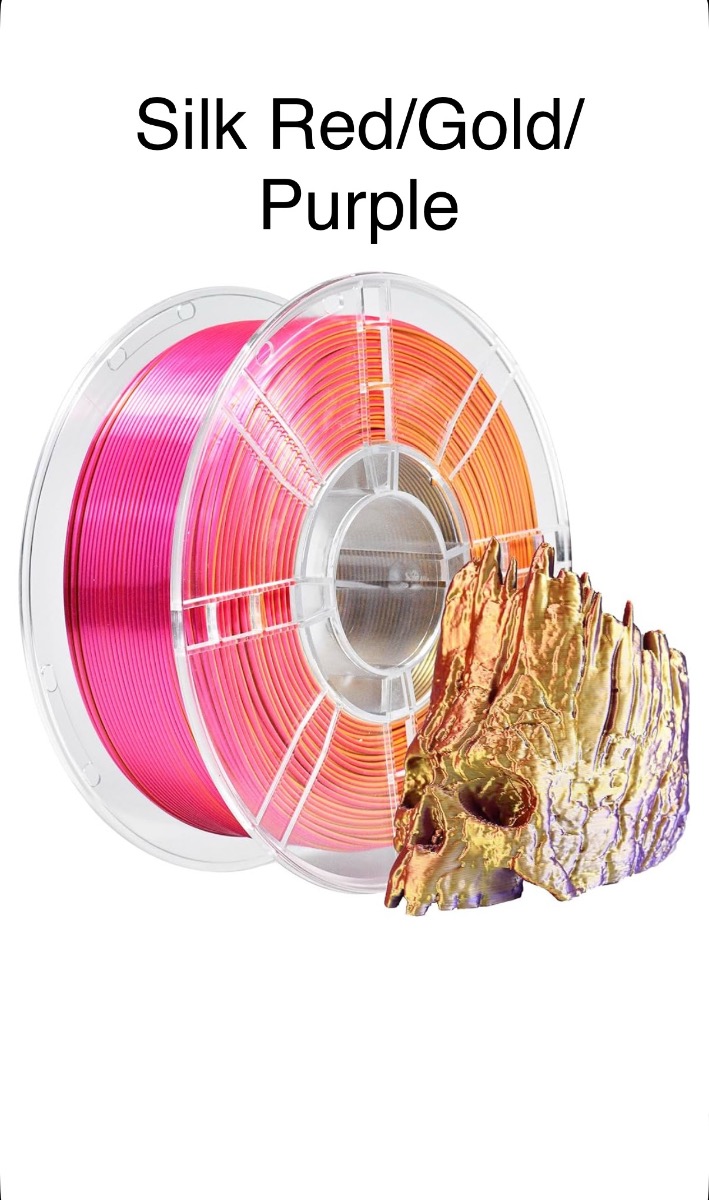 Silk Red/Gold/Purple